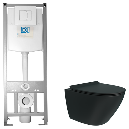 Комплект инсталляции Di с безободковым унитазом Teymi Tiko модуль контроля доступа отпечатков пальцев 7 30в