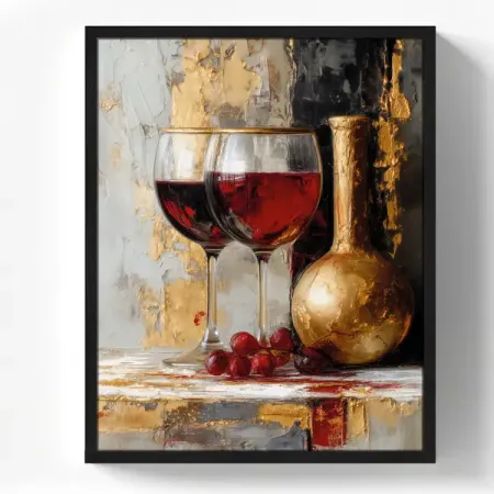 Картина в раме Красное вино 40x50 см цвет разноцветный настенная картина kingsmile бохо мультфильм