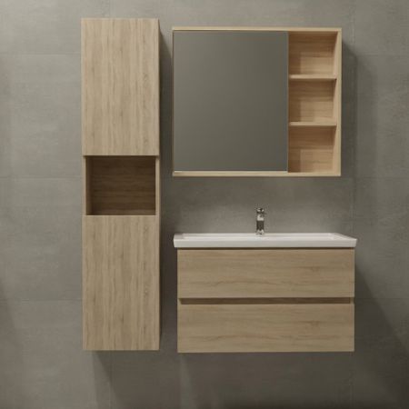 Тумба под накладную раковину Vigo Matteo 77.2x48.8 раковина Kirovit Фостер шкаф с зеркалом Vigo Matteo шкаф-пенал цвет корпуса коричневый пенал amengguo прозрачный