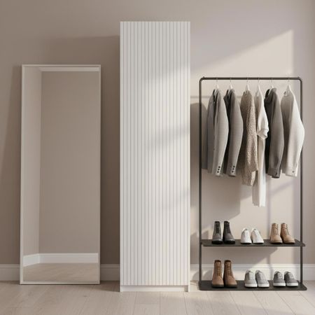 Шкаф распашной Висла белый 60х232,2х54,5 с 3 полками и штангой ЛДСП белый hafele замок с поворотной штангой symo никелированное покрытие 18 15 224 64 600