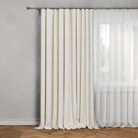 Штора на ленте со скрытыми петлями KREAFORTA Etienne 200x280 см золотой кремовые шторы из полиэстера jessans для гостиной