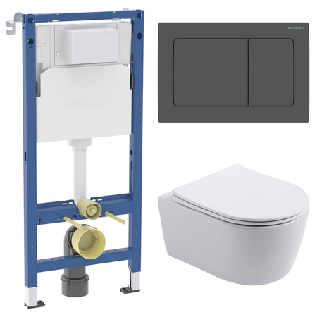 Комплект инсталляции Geberit Alpha с безободковым унитазом Aquatek Европа клавиша Geberit Alpha черная 3d магниты для холодильника европа