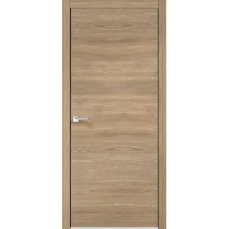 Комплект двери Канзас глухая 60x200 см ПВХ цвет дуб европейский красный с добором 150 мм красный опал из эфиопии