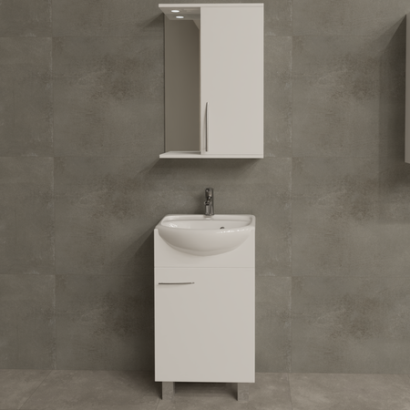 Тумба под накладную раковину Краков 42x79 раковина Керамин Лидер шкаф с зеркалом Краков цвет корпуса белый тумба для обуви сириус 602x890x250мм белая лдсп