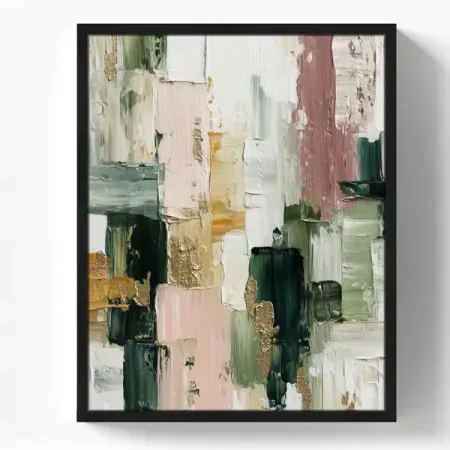 Картина в раме Зеленая абстракция 40x50 см цвет разноцветный настенная картина kingsmile бохо мультфильм