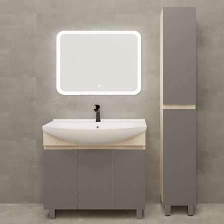 Тумба под накладную раковину Соло 85x78 раковина Kirovit Элеганс шкаф-пенал цвет корпуса серый тумба для обуви сириус 602x890x250мм белая лдсп