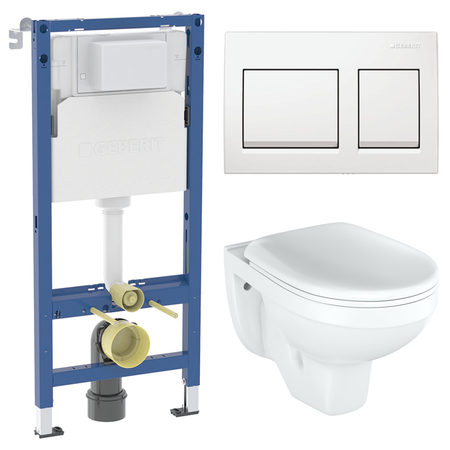 Комплект инсталляции Geberit Alpha с унитазом тип ободка закрытый Rosa Рио клавиша Geberit Alpha белая большая керамическая тарелка abdo и белая