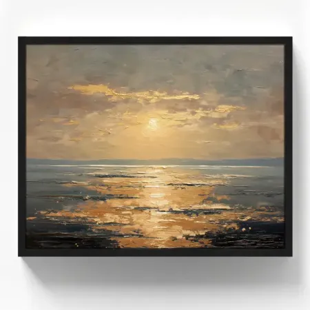 Картина в раме Закат у моря 40x50 см цвет разноцветный настенная картина kingsmile бохо мультфильм