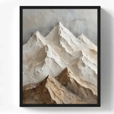 Картина в раме Горы 3D 40x50 см цвет разноцветный настенная картина kingsmile бохо мультфильм