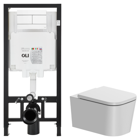 Комплект инсталляции Oli 80 Eco с безободковым унитазом AM.PM Moxie автоматический контроллер уровня воды earuelectric df 96dk