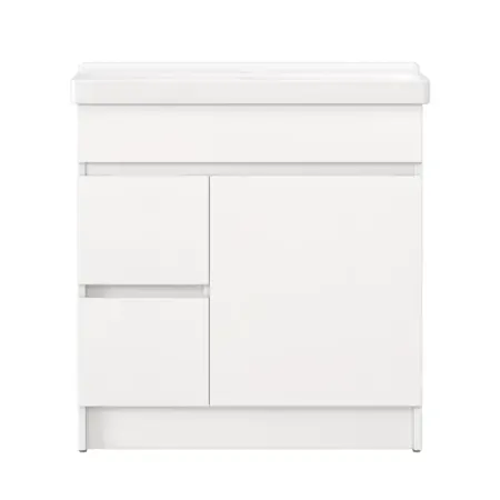 Тумба под раковину Терни KONSENSA напольная 76.1 см цвет белый с раковиной Sanita Luxe Fest 80 персональный планировщик moterm luxe 2 0 из