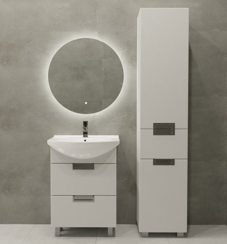 Тумба под накладную раковину Vigo Vento 55x80 раковина Rosa Элеганс шкаф напольный цвет корпуса белый 2 шт светодиодные поворотники для vw volkswagen bora golf 3 4 passat 3b polo 6n sharan vento t5