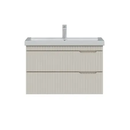 Тумба под раковину Фостер 70 подвесная 66 см МДФ матовый 2 ящика цвет бежевый с раковиной Kirovit Фостер 70 квадрат фаянс hafele box p панель внутреннего ящика серый900мм 553 61 915