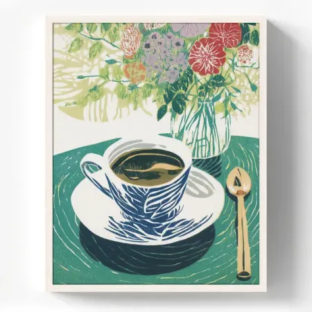 Картина в раме Чашка кофе 40x50 см цвет разноцветный распределитель для кофе mhw 3bomber