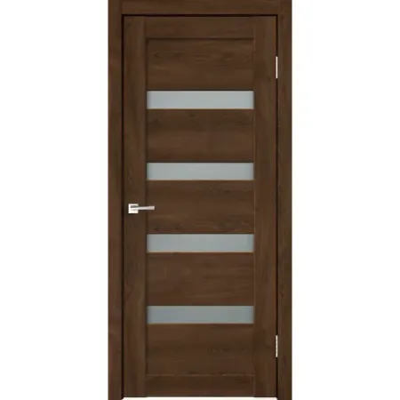 Комплект двери Лайн 2 со стеклом 70x200 см Hardflex цвет дуб тернер венге с добором 200 мм короб дверной velldoris 70х28х2070 мм венге