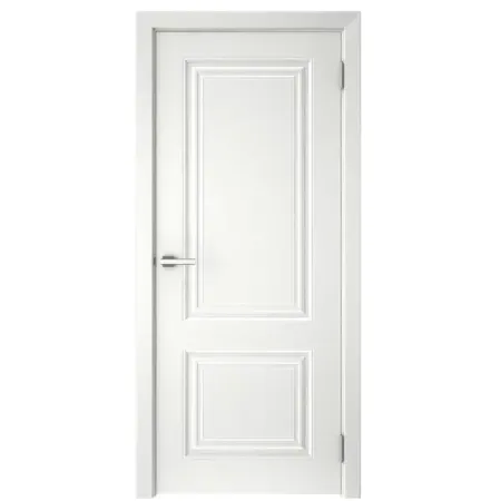 Комплект двери Скин 2 глухая 80x200 см эмаль белый с добором 150 мм текстипион макраме занавеска для двери белая