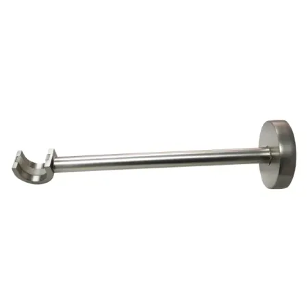 Держатель для однорядной штанги металл цвет никель 19.5 см металлический держатель для ручек