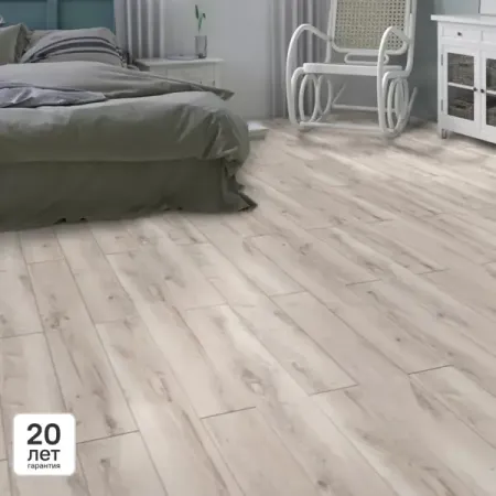 Ламинат KREAFORTA Дуб Вейга 33 класс толщина 8 мм с фаской 2.22 м² ламинат quick step classic 32кл 8мм дуб теплый натуральный премиум ф4 1200х190мм 1 596м2