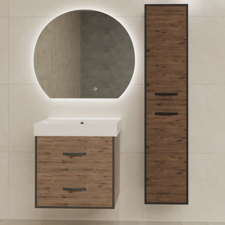 Тумба под накладную раковину Aquanet Инди 62x55.8 раковина Вилис шкаф-пенал цвет корпуса коричневый тумба для обуви сириус 602x890x250мм белая лдсп