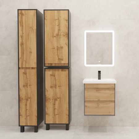 Тумба под накладную раковину Wood 46.5x49 раковина Kirovit Фостер шкаф-пенал шкаф напольный цвет корпуса коричневый керамическая чаша для чая rongfabox синяя и белая