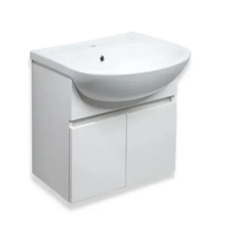 Тумба под раковину ЛЦ Т-50 подвесная 48.5 см цвет матовый с раковиной Универсал Элегия 50x41.5 см