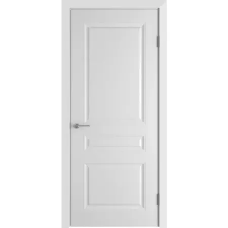 Комплект двери Стелла глухая 60x200 см эмаль белый без доборов