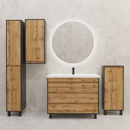 Тумба под накладную раковину Wood 76.8x78.5 раковина Kirovit Фостер шкаф-пенал шкаф напольный цвет корпуса разноцветный керамическая чаша для чая rongfabox синяя и белая