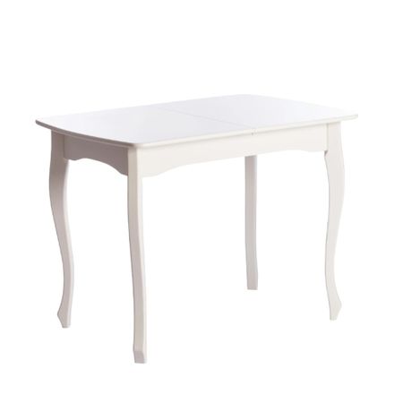 Стол кухонный раздвижной прямоугольный 1х0,7 м белый Caterina provence (19129) стол раздвижной дайко дуб 94 126х64х75 см