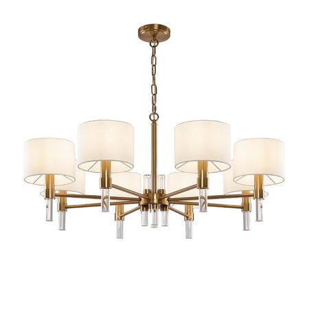 Люстра подвесная Freya Lino E14 320 Вт 21,3 кв.м (FR5186PL-08BS) 20 шт абажуры lc5 1 прозрачные