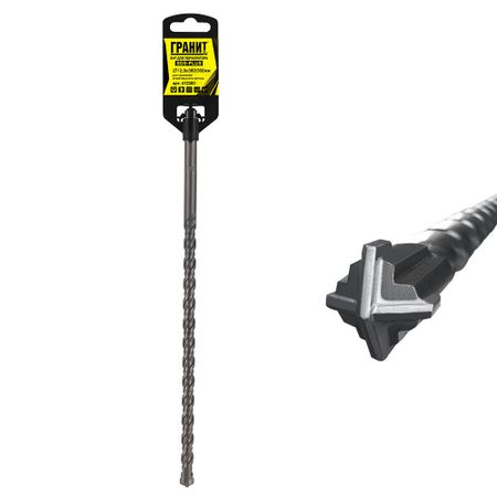 Бур SDS-plus Гранит Quadro-X 12х300х360 мм (412360) бур sds plus гранит quadro x 12х100х160 мм 412160