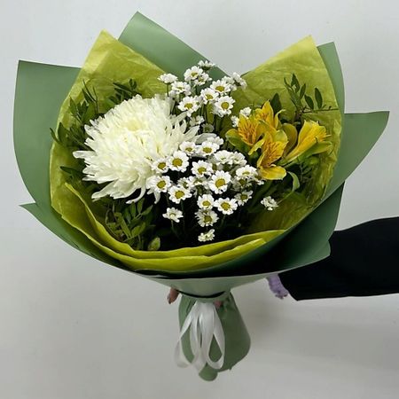 Букет живых цветов FLOWER DANCE Сборный букет нежный