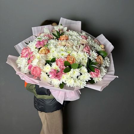 Букет живых цветов FLOWER DANCE Большой сборный букет