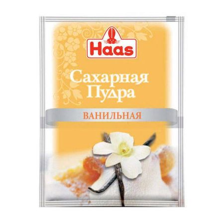 Сахарная пудра Haas с ванилью 80 г