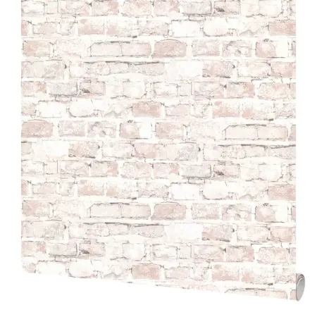 Обои флизелиновые Аспект Ру Брикс темно-бежевые 1.06 м 78030-45
