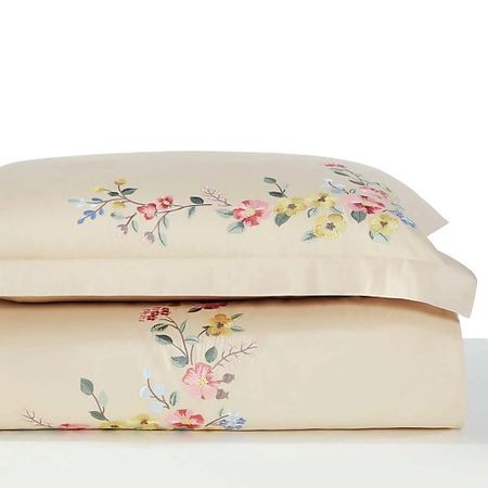 Комплект постельного белья ARYA HOME COLLECTION Постельное Белье Deluxia Сатин С Вышивкой Hivda шифоновые шторы glsue с вышивкой листья