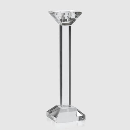 Подсвечник Crocus хрустальный, 1 свеча, высокий 6,5х6,5х24 см