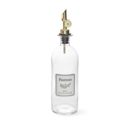 Бутылочка Fissman для масла и уксуса, стекло, 500 мл moonbiffy бутылка для масла 100 мл