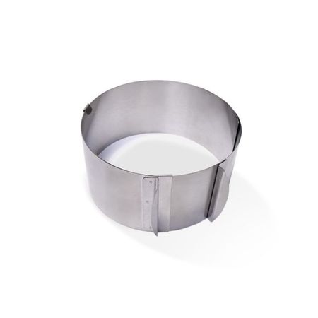 Кольцо Fissman кулинарное, регулируемое круглое, нержавеющая сталь, 16-30 см