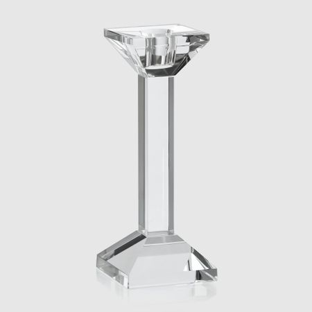 Подсвечник Crocus хрустальный, 1 свеча, малый 6,5х6,5х17 см