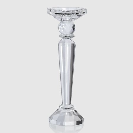 Подсвечник Crocus хрустальный, 1 свеча, высокий, 9х9х26,8 см