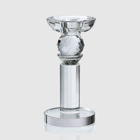 Подсвечник Crocus хрустальный, 1 свеча, малый, 8х8х16