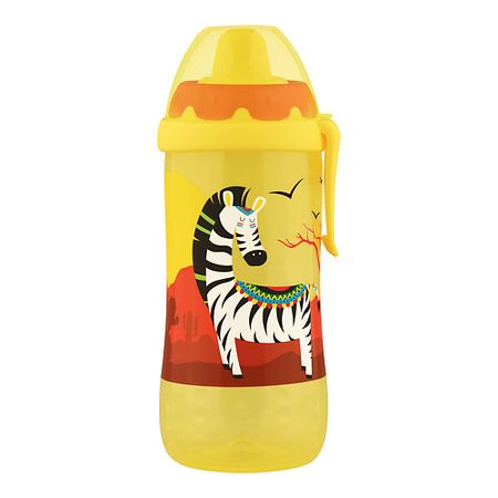 Поильник LUBBY Поильник-непроливайка с твердым носиком, с клипсой, с 9 месяцев moonbiffy бумажный баннер 6 месяцев