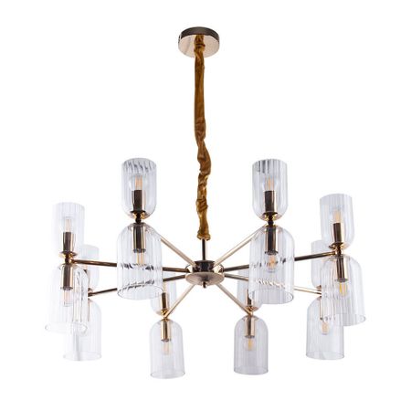 Люстра подвесная Arte Lamp Charm E14 640 Вт 21 кв.м (A1623LM-16GO)