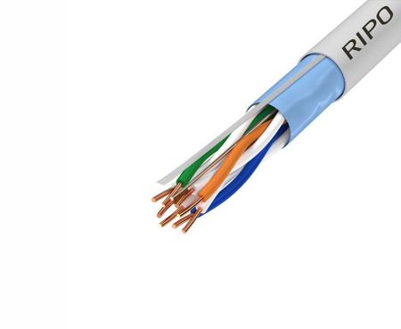 Интернет-кабель (витая пара) FTP 24 AWG CAT5e 4х2х0,5 мм экранированный Ripo (100 м) экранированный кабель sakesi медный 22awg 24awg 1 метр