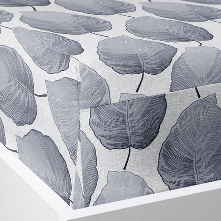 Простыня на резинке Модико (синие листья) искусственные синие шелковые листья для декора