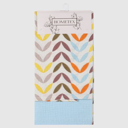 Набор кухонных полотенец Hometex ассорти 2шт 45x65 см кухонных полотенец из микрофибры bear family 9 шт