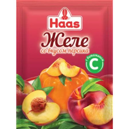 Желе Haas персик с витамином С 50 г желе аппетиссимо плодово ягодное персик 150 г