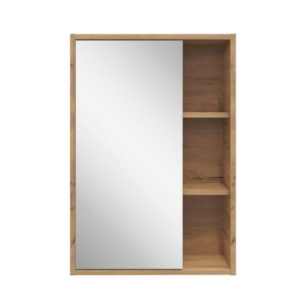 Зеркальный шкаф Sanstar Graffa 50х72,9х14,8 см подвесной дуб вотан