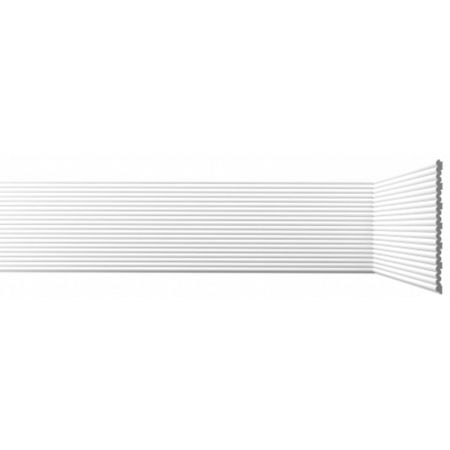 Панель декоративная из экополимера 200х2600х10 мм Bello Deco XPS СП 08/2.6 белая 0,52 кв.м