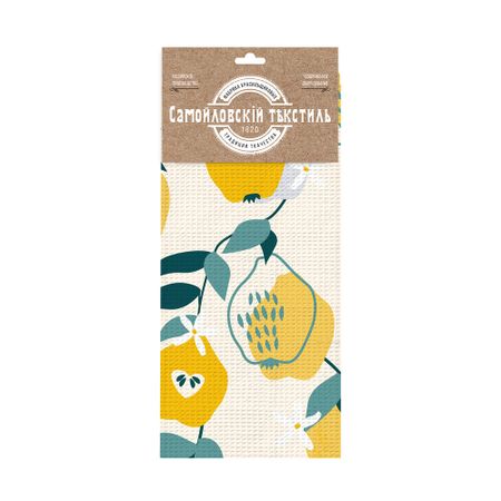 Полотенце вафельное кухонное Самойловский текстиль Формы 45х60 см мультиколор полотенце кухонное махр 50х30см розовое арт пм 50 розовое